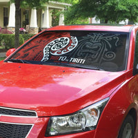 Honour The Treaty New Zealand Auto Sun Shade Toitu Te Tiriti Ake Ake Ake - Polynesian Pride
