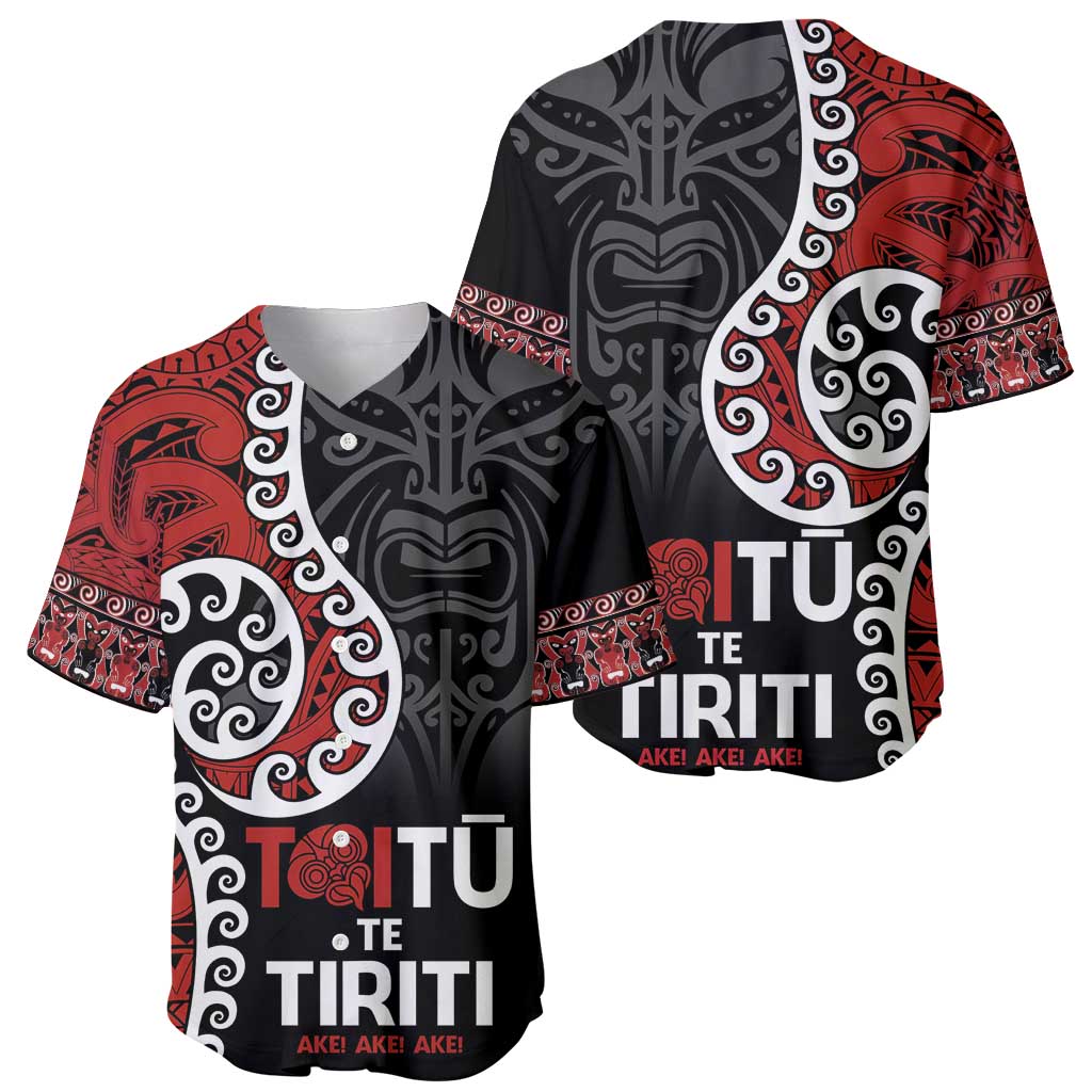 Honour The Treaty New Zealand Baseball Jersey Toitu Te Tiriti Ake!Ake!Ake! LT9 - Polynesian Pride