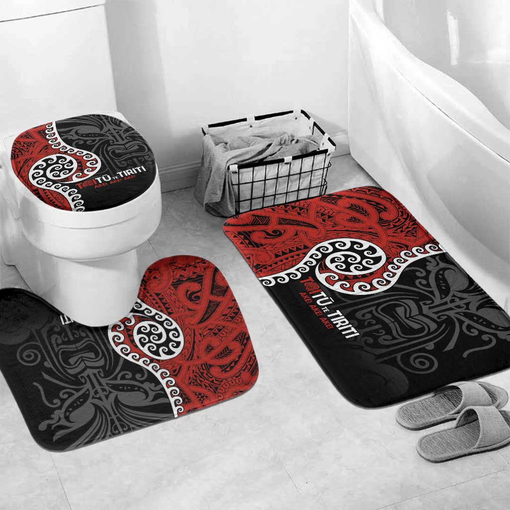 Honour The Treaty New Zealand Bathroom Set Toitu Te Tiriti Ake Ake Ake - Polynesian Pride