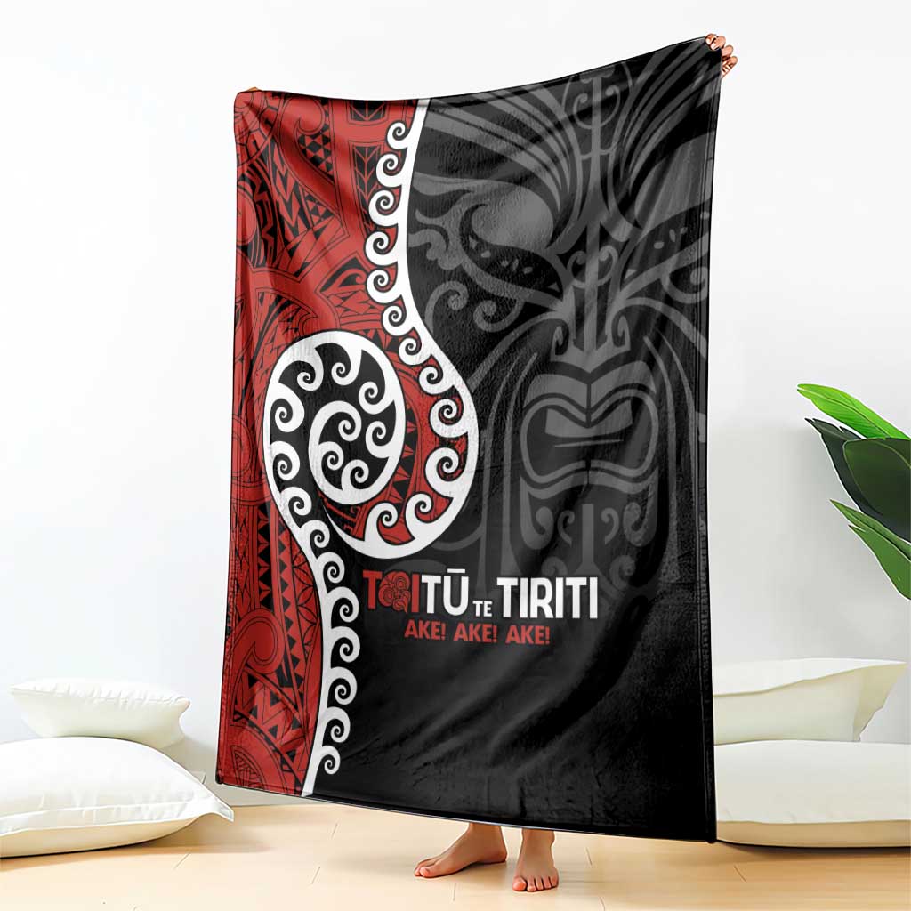 Honour The Treaty New Zealand Blanket Toitu Te Tiriti Ake!Ake!Ake!