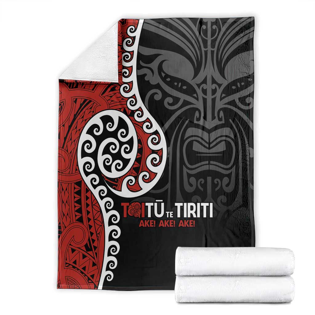Honour The Treaty New Zealand Blanket Toitu Te Tiriti Ake!Ake!Ake!