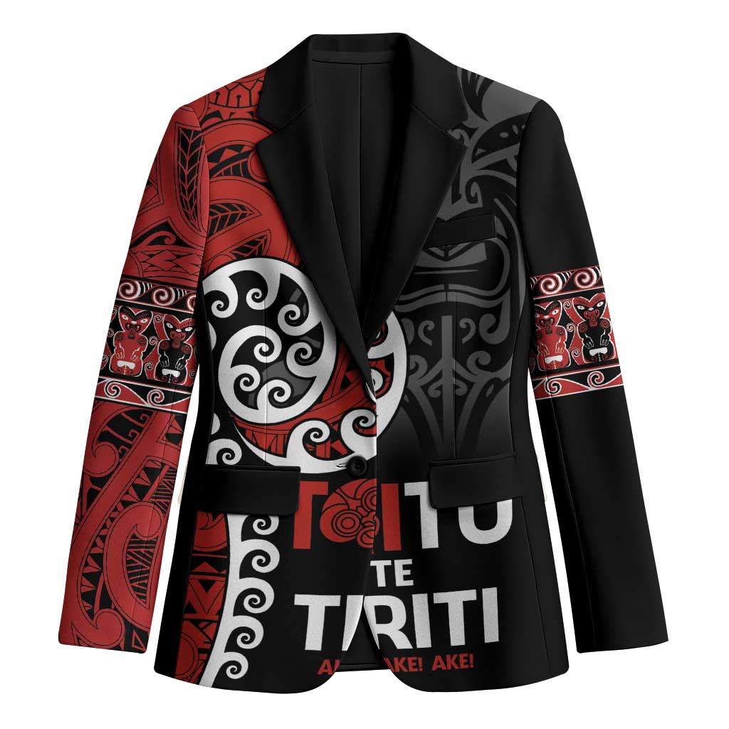 Honour The Treaty New Zealand Blazer Toitu Te Tiriti Ake Ake Ake - Polynesian Pride