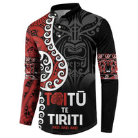 Honour The Treaty New Zealand Button Sweatshirt Toitu Te Tiriti Ake!Ake!Ake! LT9 - Polynesian Pride