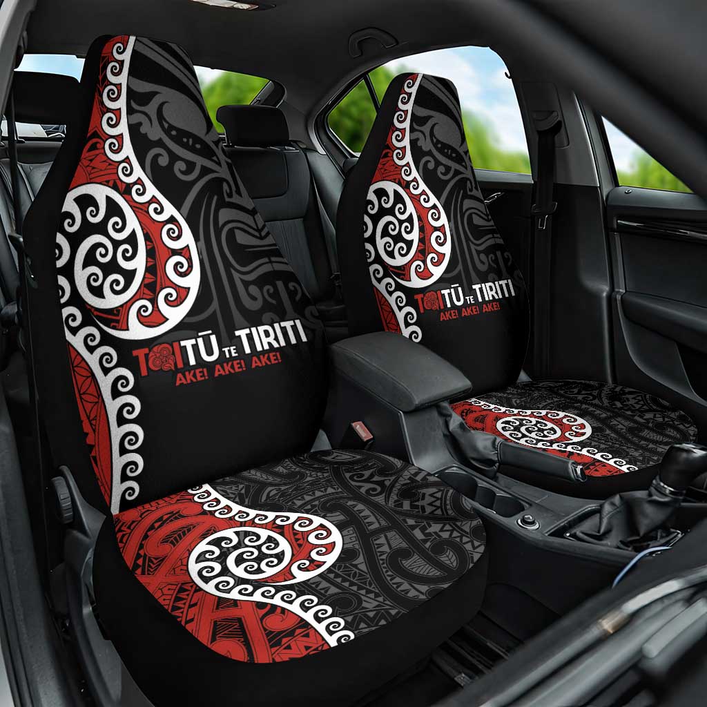 Honour The Treaty New Zealand Car Seat Cover Toitu Te Tiriti Ake!Ake!Ake!