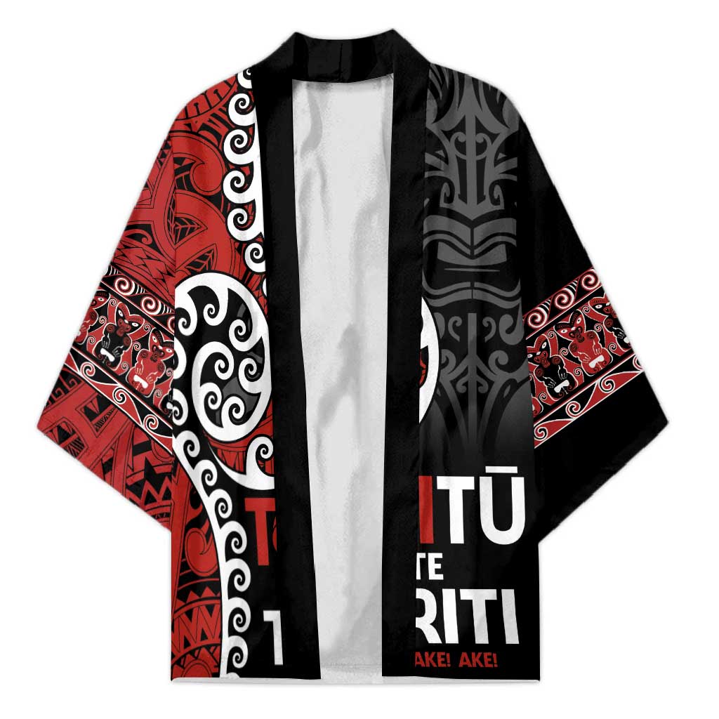 Honour The Treaty New Zealand Kimono Toitu Te Tiriti Ake Ake Ake - Polynesian Pride