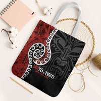 Honour The Treaty New Zealand Tote Bag Toitu Te Tiriti Ake Ake Ake LT9 White Strap One Size Red - Polynesian Pride