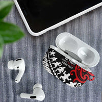 Honour The Treaty New Zealand Personalised AirPods Case Toitu Te Tiriti Half Fern Haka Dance - Polynesian Pride