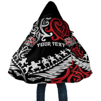 Honour The Treaty New Zealand Personalised Cloak Toitu Te Tiriti Half Fern Haka Dance - Polynesian Pride