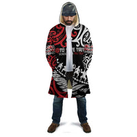 Honour The Treaty New Zealand Personalised Cloak Toitu Te Tiriti Half Fern Haka Dance - Polynesian Pride