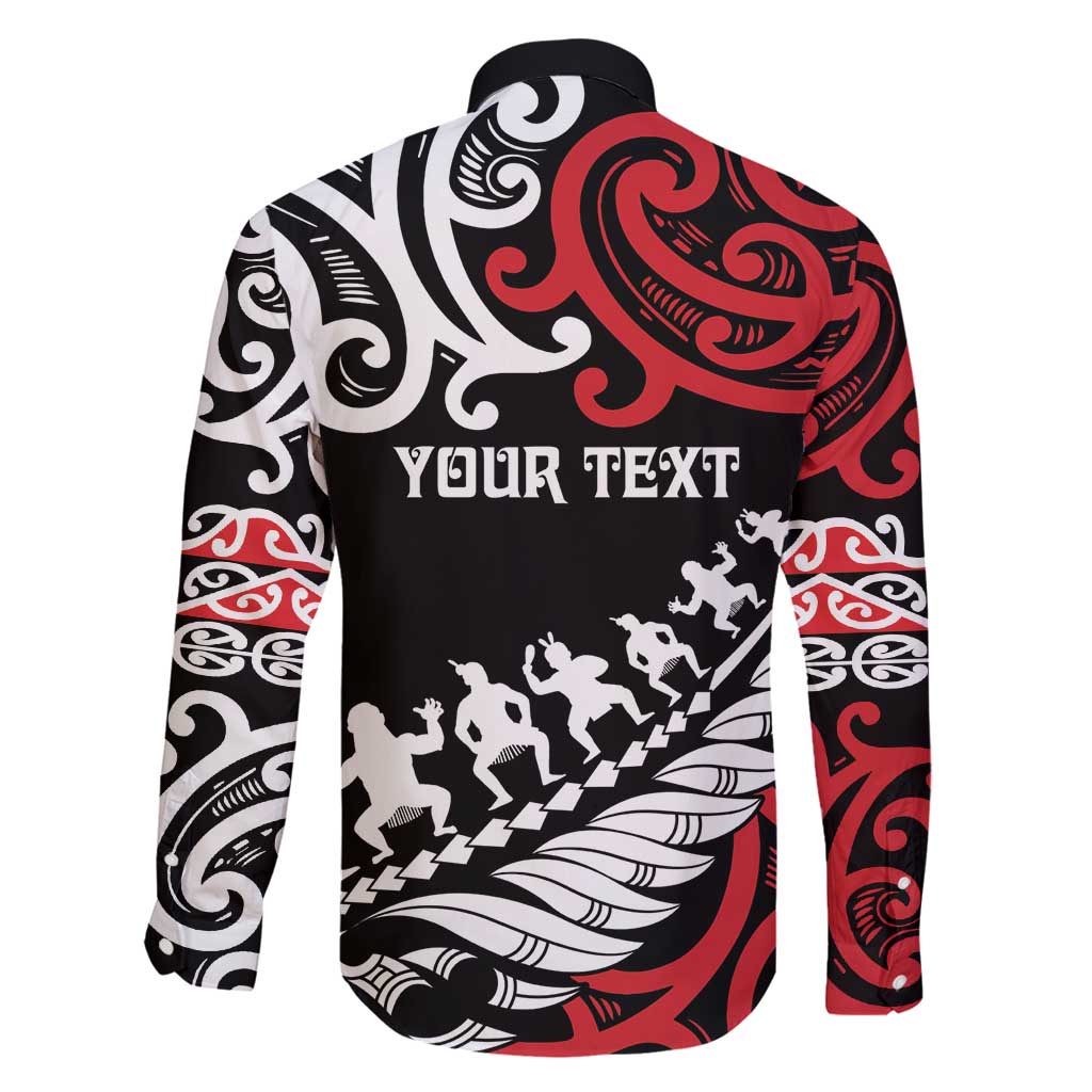 Honour The Treaty New Zealand Personalised Family Matching Off Shoulder Maxi Dress and Hawaiian Shirt Toitu Te Tiriti Half Fern with Haka dance LT9 - Polynesian Pride