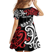 Honour The Treaty New Zealand Personalised Family Matching Puletasi and Hawaiian Shirt Toitu Te Tiriti Half Fern with Haka dance LT9 - Polynesian Pride
