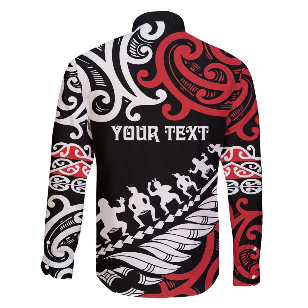 Honour The Treaty New Zealand Personalised Family Matching Short Sleeve Bodycon Dress and Hawaiian Shirt Toitu Te Tiriti Half Fern with Haka dance LT9 - Polynesian Pride