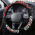 Honour The Treaty New Zealand Steering Wheel Cover Toitu Te Tiriti Half Fern with Haka dance