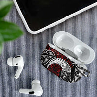 Honour The Treaty New Zealand Personalised AirPods Case Toitu Te Tiriti Indigenous Maori Face - Polynesian Pride