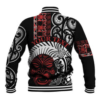 Honour The Treaty New Zealand Personalised Baseball Jacket Toitu Te Tiriti Indigenous Maori Face LT9 - Polynesian Pride