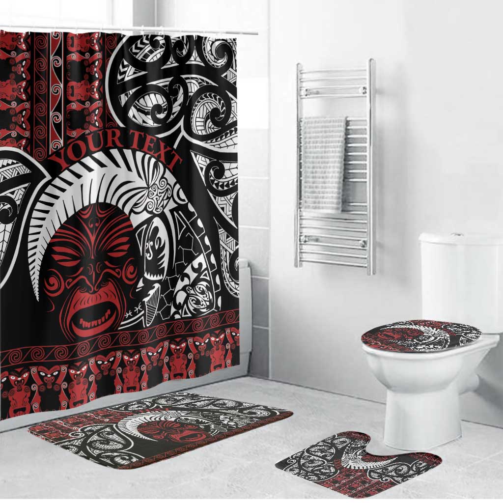 Honour The Treaty New Zealand Personalised Bathroom Set Toitu Te Tiriti Indigenous Maori Face - Polynesian Pride