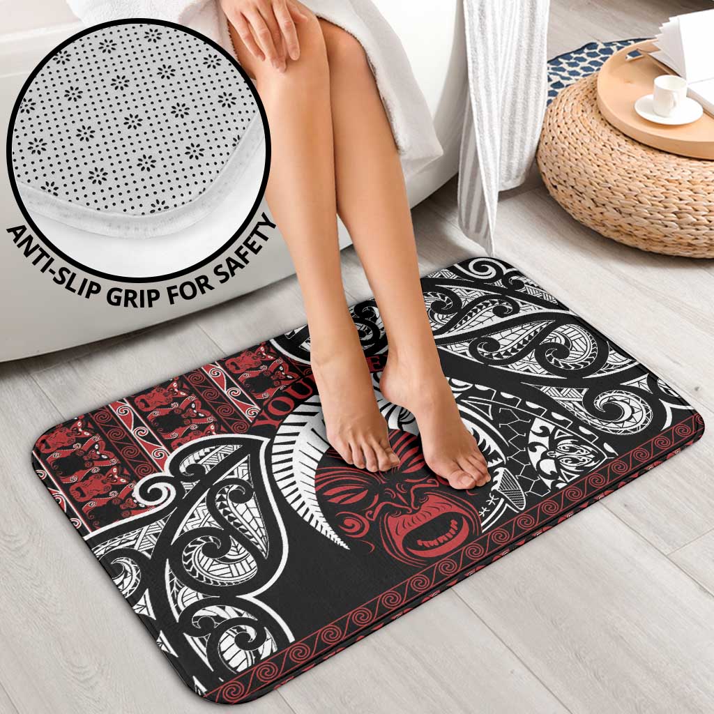 Honour The Treaty New Zealand Personalised Bathroom Set Toitu Te Tiriti Indigenous Maori Face - Polynesian Pride