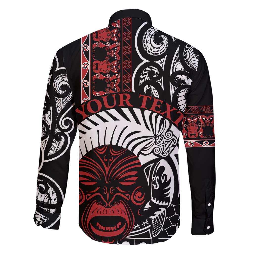 Honour The Treaty New Zealand Personalised Family Matching Mermaid Dress and Hawaiian Shirt Toitu Te Tiriti Indigenous Maori Face LT9 - Polynesian Pride