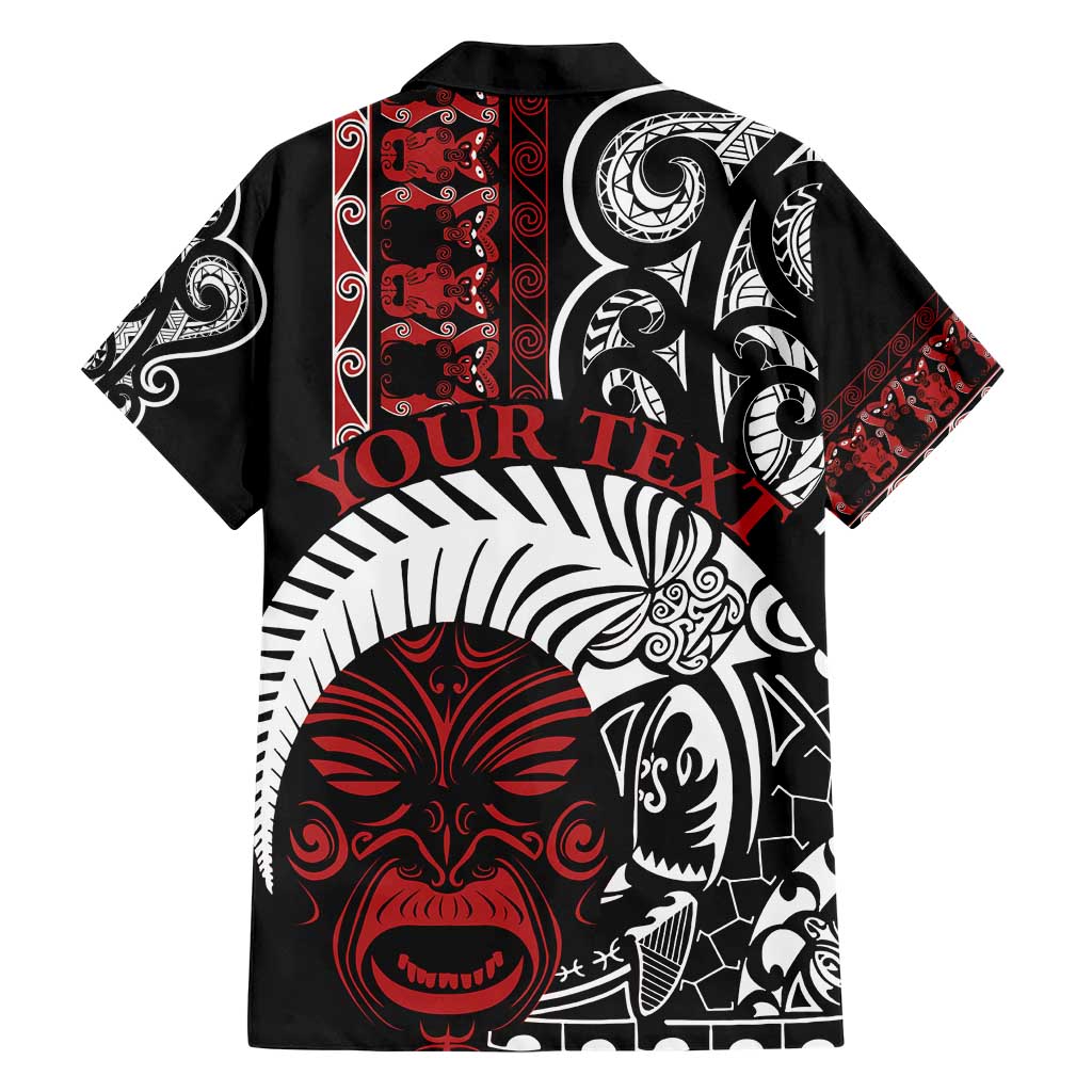 Honour The Treaty New Zealand Personalised Family Matching Short Sleeve Bodycon Dress and Hawaiian Shirt Toitu Te Tiriti Indigenous Maori Face LT9 - Polynesian Pride