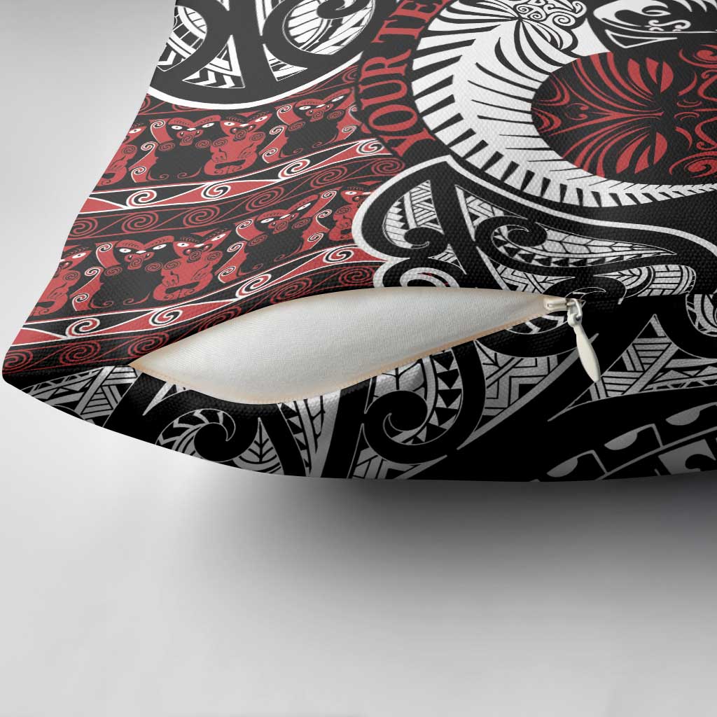 Honour The Treaty New Zealand Personalised Pillow Cover Toitu Te Tiriti Indigenous Maori Face - Polynesian Pride