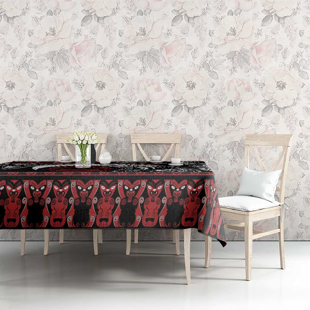 Honour The Treaty New Zealand Personalised Tablecloth Toitu Te Tiriti Indigenous Maori Face LT9 - Polynesian Pride