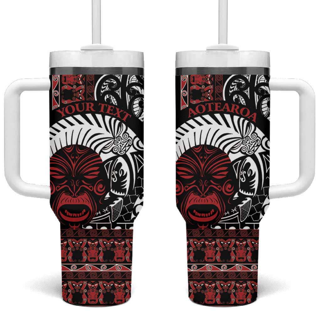 Honour The Treaty New Zealand Personalised Tumbler With Handle Toitu Te Tiriti Indigenous Maori Face