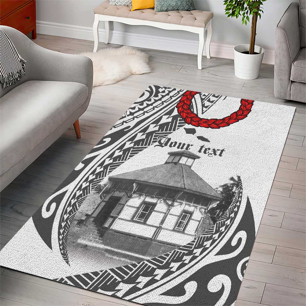Samoa Mau Movement House Personalised Area Rug Fa'a Samoa The Samoan Way