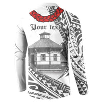 Samoa Mau Movement House Personalised Button Sweatshirt Fa'a Samoa The Samoan Way