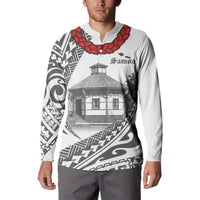 Samoa Mau Movement House Personalised Button Sweatshirt Fa'a Samoa The Samoan Way