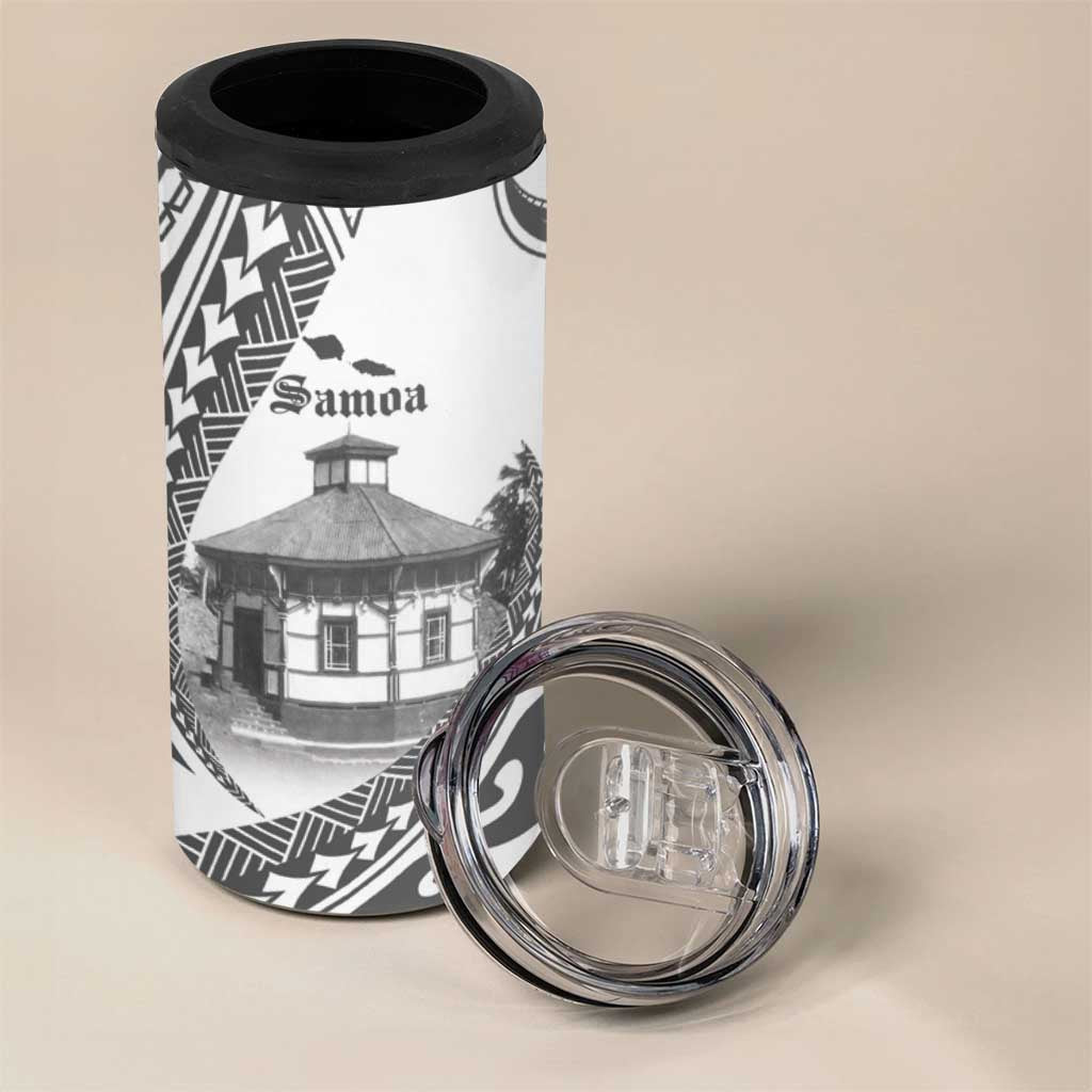 Samoa Mau Movement House Personalised 4 in 1 Can Cooler Tumbler Fa'a Samoa The Samoan Way