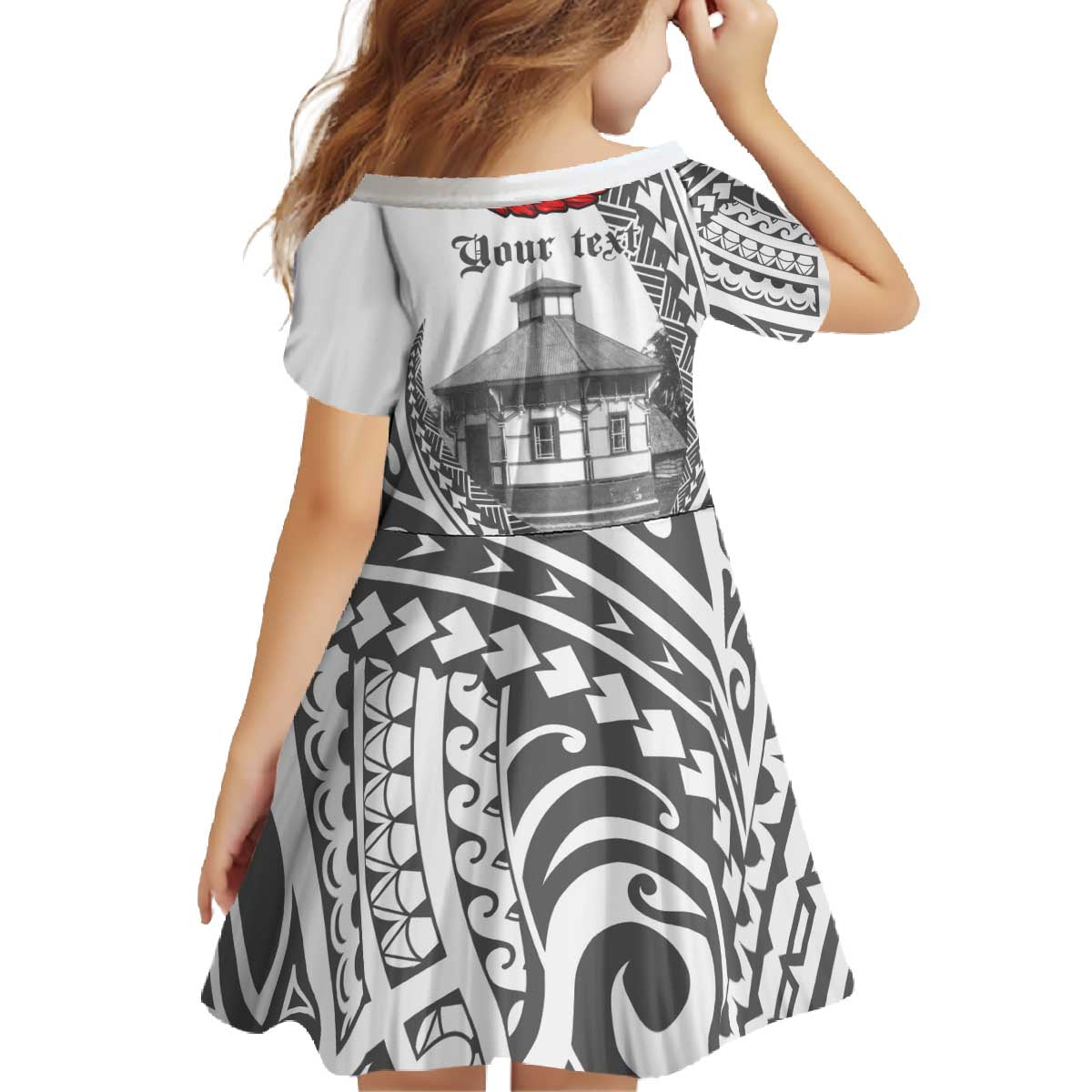 Samoa Mau Movement House Personalised Family Matching Off The Shoulder Long Sleeve Dress and Hawaiian Shirt Fa'a Samoa The Samoan Way