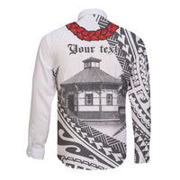 Samoa Mau Movement House Personalised Long Sleeve Button Shirt Fa'a Samoa The Samoan Way LT9 - Polynesian Pride