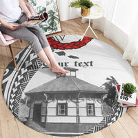 Samoa Mau Movement House Personalised Round Carpet Fa'a Samoa The Samoan Way