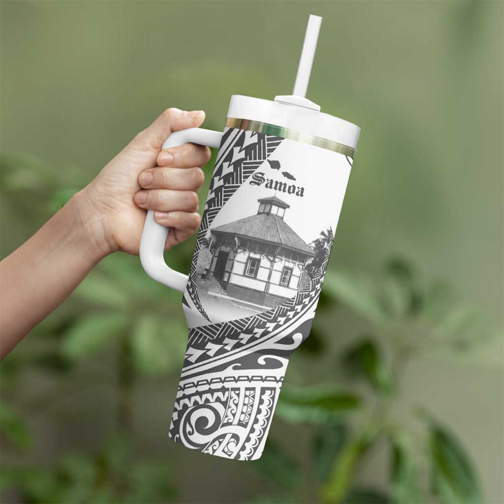 Samoa Mau Movement House Personalised Tumbler With Handle Fa'a Samoa The Samoan Way LT9 - Polynesian Pride