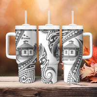 Samoa Mau Movement House Personalised Tumbler With Handle Fa'a Samoa The Samoan Way LT9 - Polynesian Pride