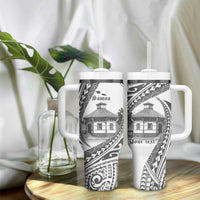 Samoa Mau Movement House Personalised Tumbler With Handle Fa'a Samoa The Samoan Way LT9 - Polynesian Pride