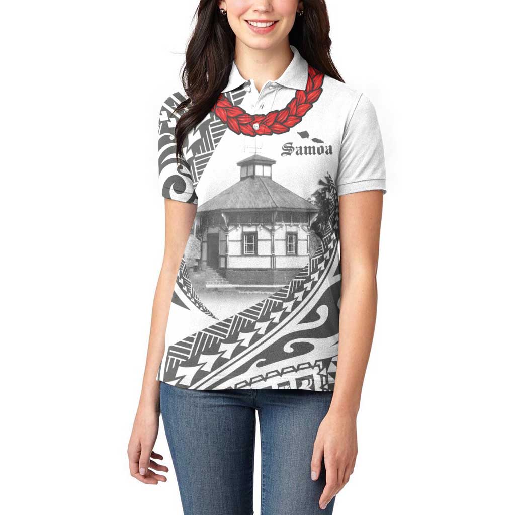 Samoa Mau Movement House Personalised Women Polo Shirt Fa'a Samoa The Samoan Way