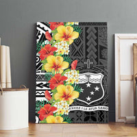 Samoa Tribal Hibiscus Flowers Canvas Wall Art LT9 - Polynesian Pride