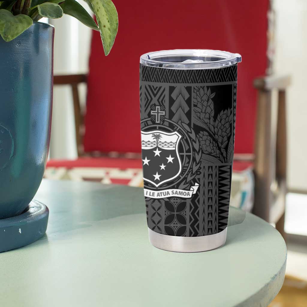 Samoa Tribal Hibiscus Flowers Tumbler Cup