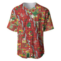 Mele Kalikimaka Pakalana Pikake Lei Baseball Jersey Hawaiian Rodeo Paniolo Omaomao Palaka - Polynesian Pride
