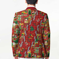 Mele Kalikimaka Pakalana Pikake Lei Blazer Hawaiian Rodeo Paniolo Omaomao Palaka - Polynesian Pride