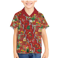 Mele Kalikimaka Pakalana Pikake Lei Family Matching Mermaid Dress and Hawaiian Shirt Hawaiian Rodeo Paniolo Omaomao Palaka - Polynesian Pride