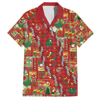 Mele Kalikimaka Pakalana Pikake Lei Family Matching Off Shoulder Short Dress and Hawaiian Shirt Hawaiian Rodeo Paniolo Omaomao Palaka - Polynesian Pride