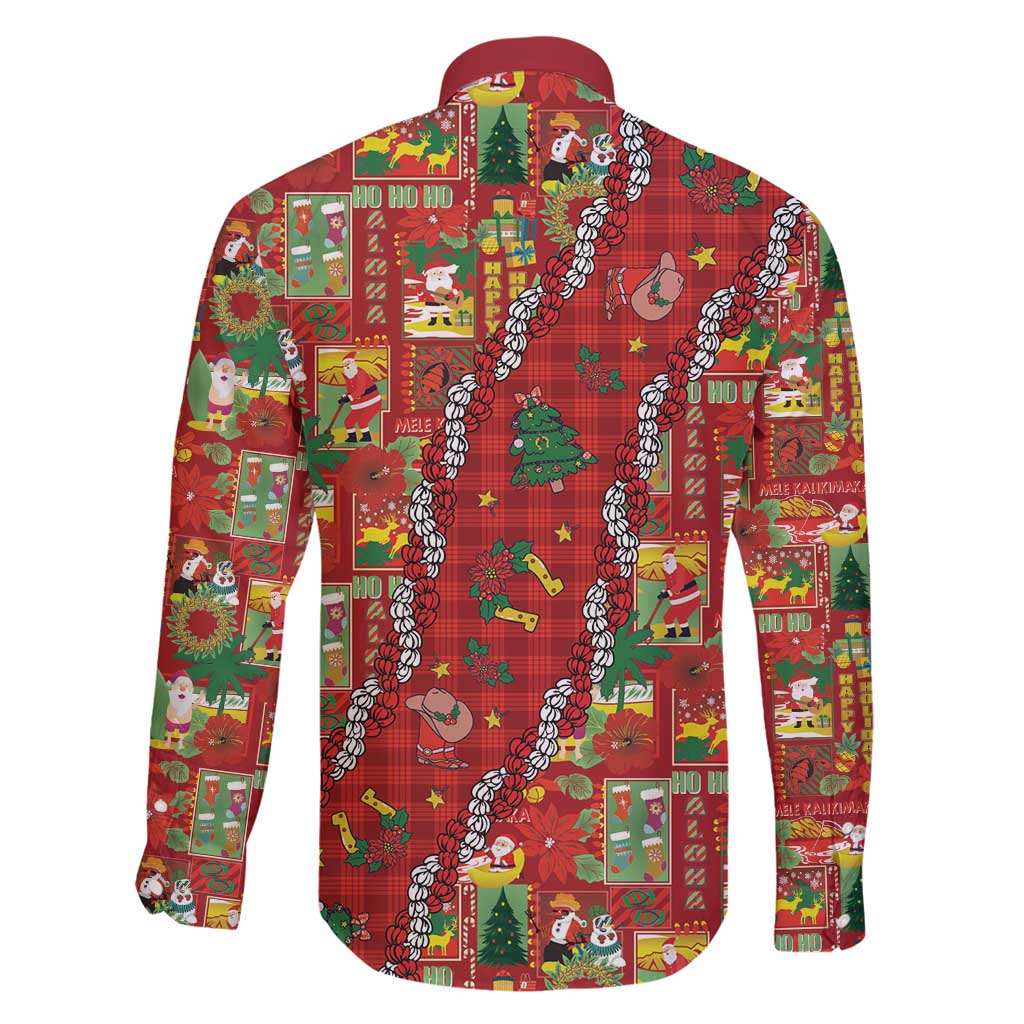 Mele Kalikimaka Pakalana Pikake Lei Family Matching Off Shoulder Short Dress and Hawaiian Shirt Hawaiian Rodeo Paniolo Omaomao Palaka - Polynesian Pride