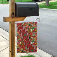 Mele Kalikimaka Pakalana Pikake Lei Garden Flag Hawaiian Rodeo Paniolo Omaomao Palaka - Polynesian Pride