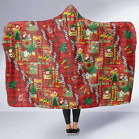 Mele Kalikimaka Pakalana Pikake Lei Hooded Blanket Hawaiian Rodeo Paniolo Omaomao Palaka - Polynesian Pride