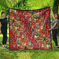 Mele Kalikimaka Pakalana Pikake Lei Quilt Hawaiian Rodeo Paniolo Omaomao Palaka - Polynesian Pride