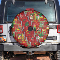 Mele Kalikimaka Pakalana Pikake Lei Spare Tire Cover Hawaiian Rodeo Paniolo Omaomao Palaka - Polynesian Pride