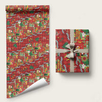 Mele Kalikimaka Pakalana Pikake Lei Wrapping Paper Hawaiian Rodeo Paniolo Omaomao Palaka - Polynesian Pride