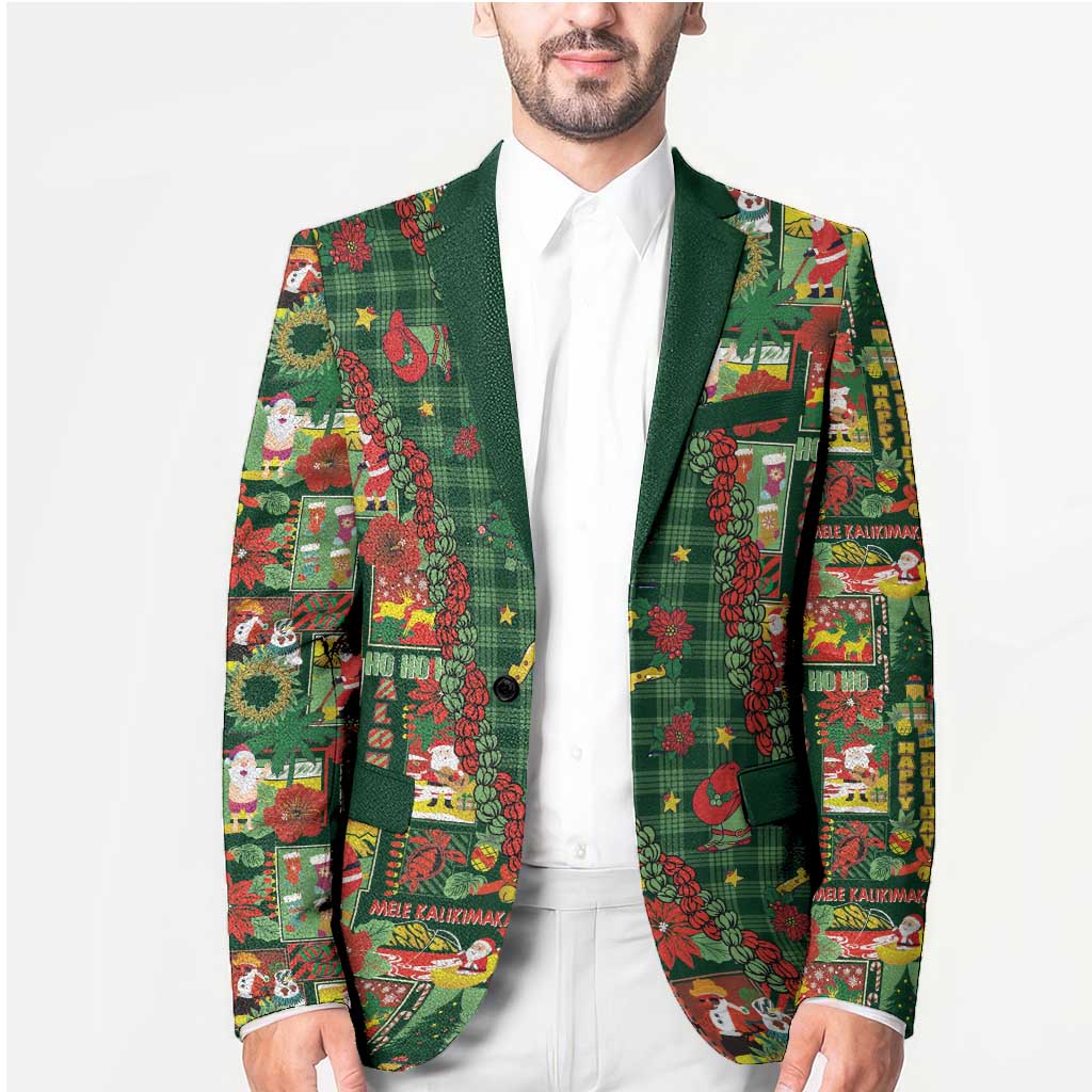 Mele Kalikimaka Pakalana Pikake Lei Blazer Hawaiian Rodeo Paniolo Ulaula Palaka - Polynesian Pride